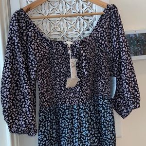 Multicolored Tiered Ruffle Dress (L)